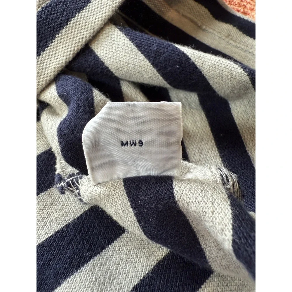 Polo Ralph Lauren Men XXL Striped Polo Shirt Navy Grey Short Sleeve Cotton Pique